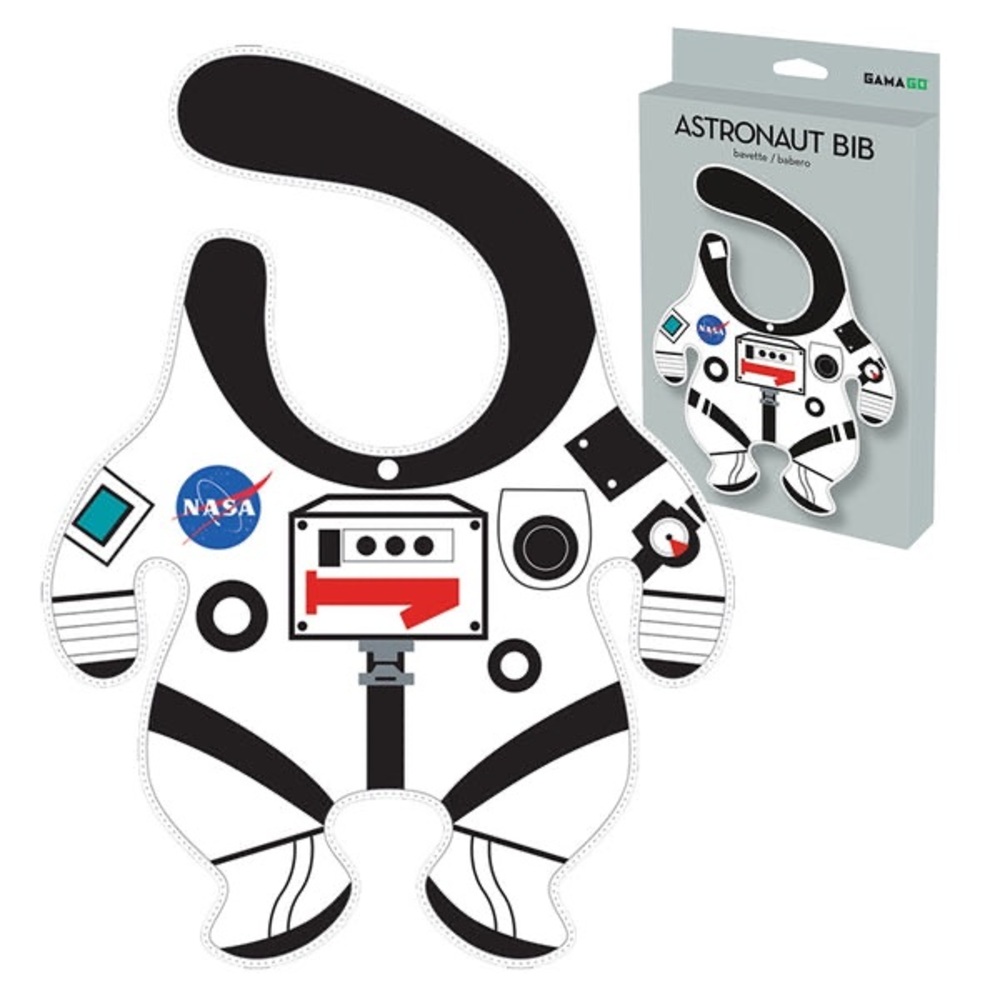 NIB NASA Astronaut Baby Bib by GAMAGO